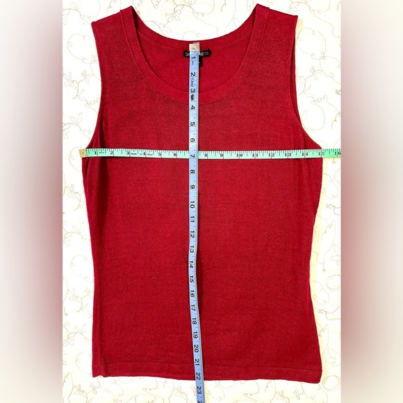 Lafayette 148 New York Linen Sleeveless Crewneck Tank - Picture 8 of 10